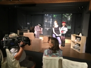 Heike schaut sich die Theaterprobe zu Zwei wie Bonnie und Clyde an